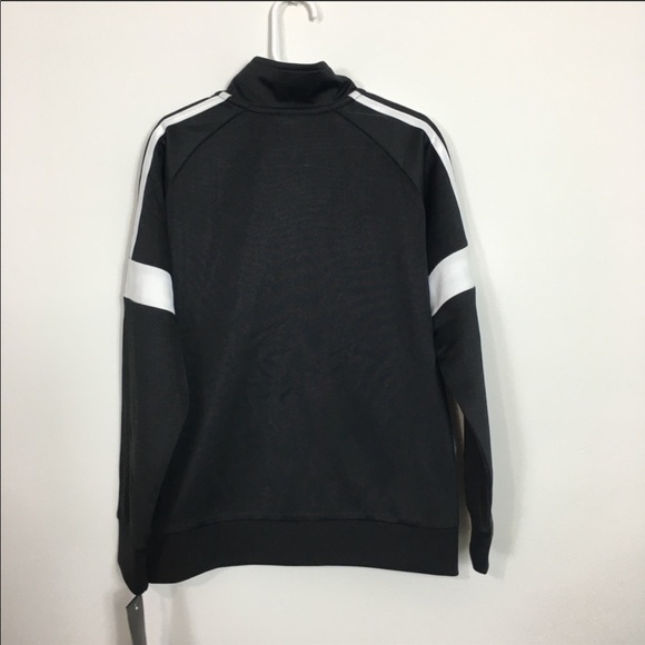 Boys Adidas Black and White Tracksuit - Picture 3 of 6